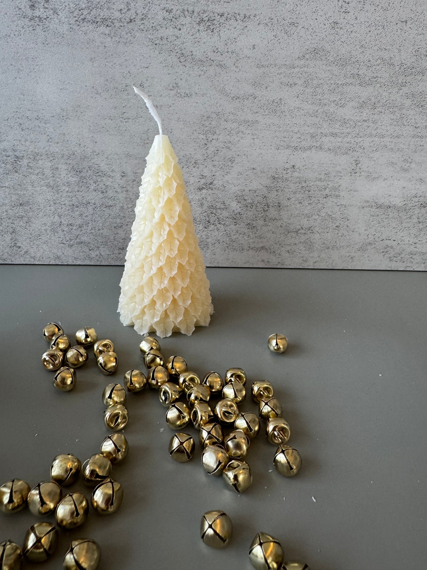 Frosty Retro Style Holiday Tree Candles, Decor, Christmas, Candlesticks, decor, gift, table scape, Taper Candle, novelty holiday decor