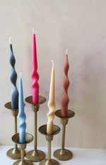 Taper Candles - Coil and Tall Twist Shapes, Home Decor