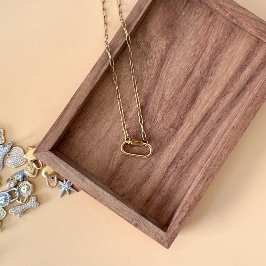 Customizable Charm Holder Necklace