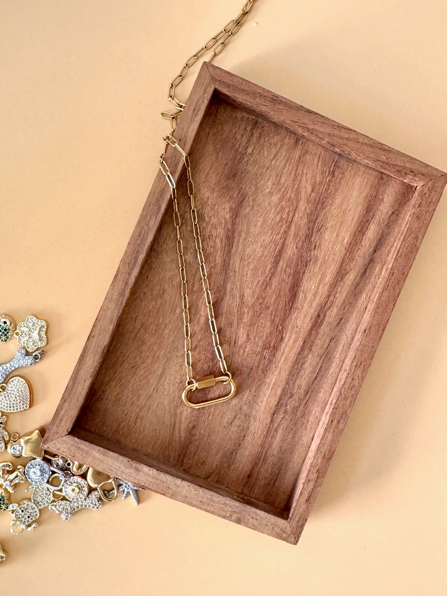 Customizable Charm Holder Necklace