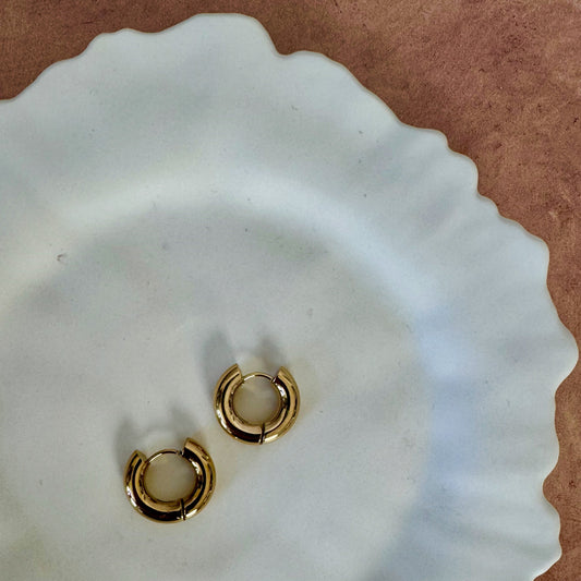 Chunky Basic Gold Hoops