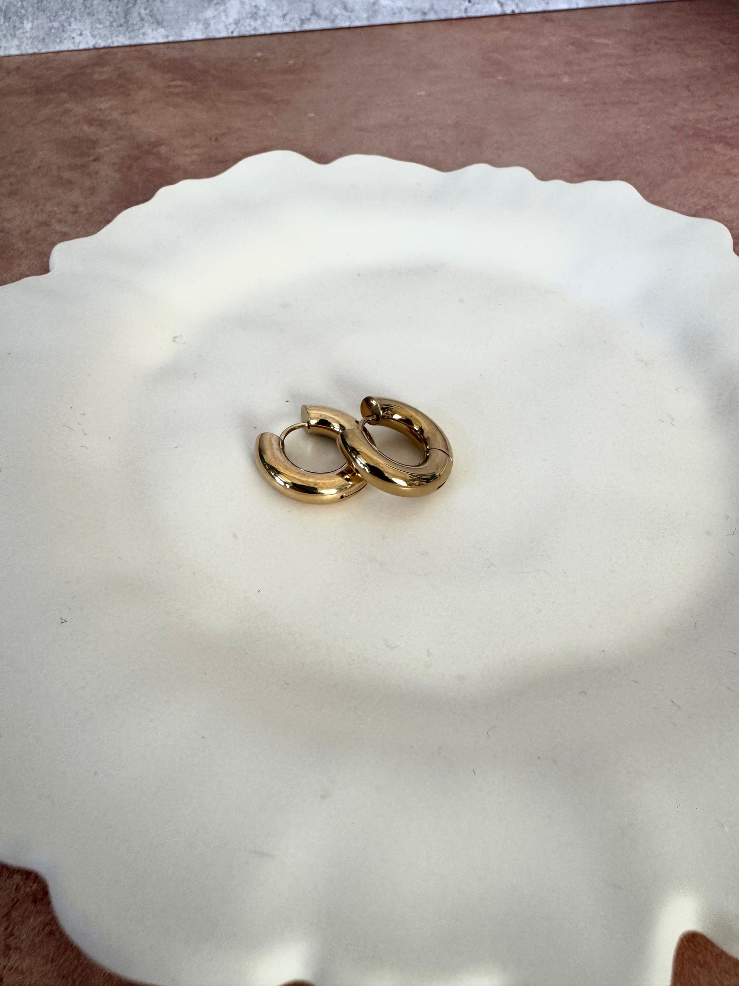 Chunky Basic Gold Hoops