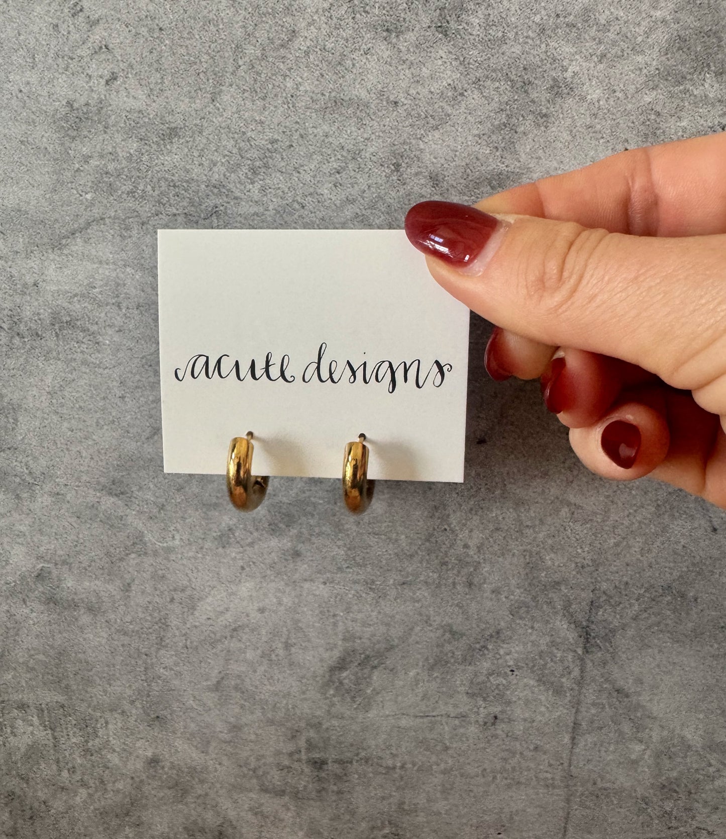 Chunky Basic Gold Hoops