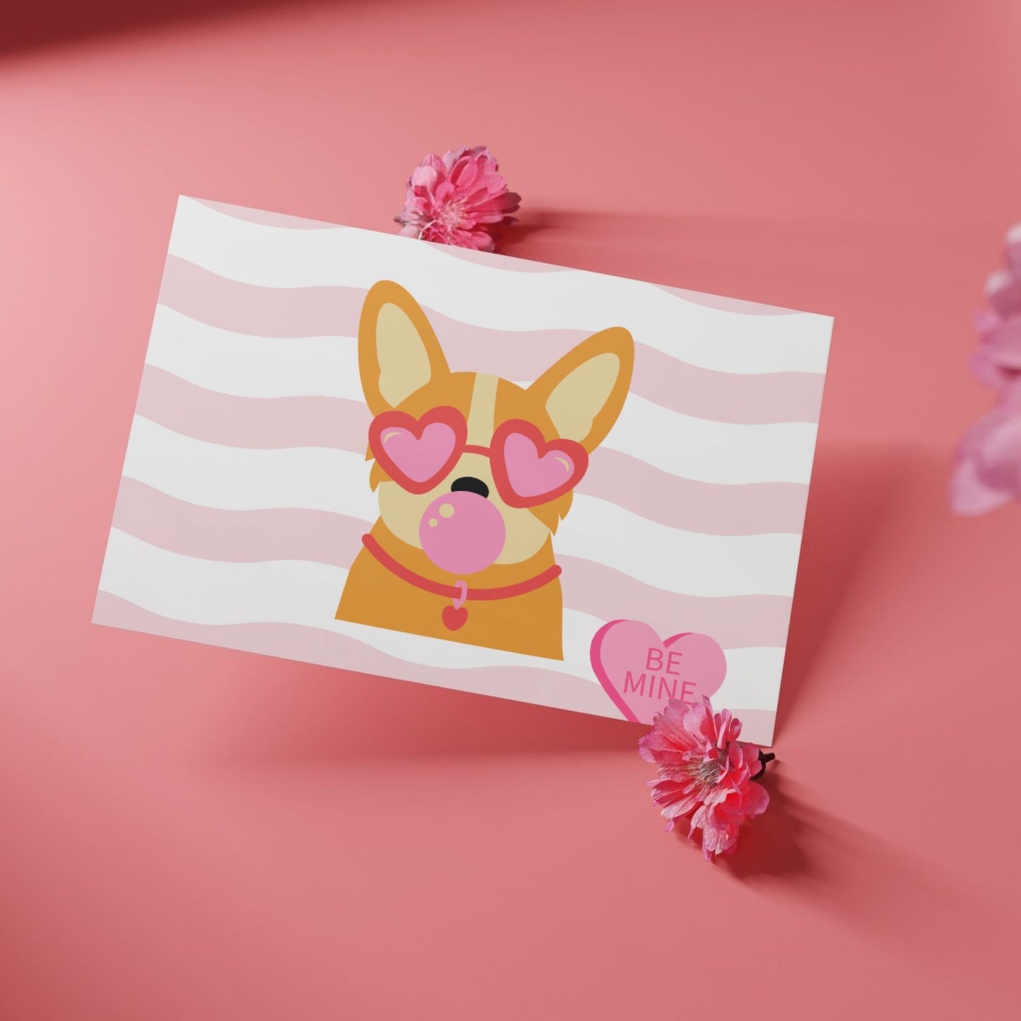Cute Corgi Valentine's Day Card