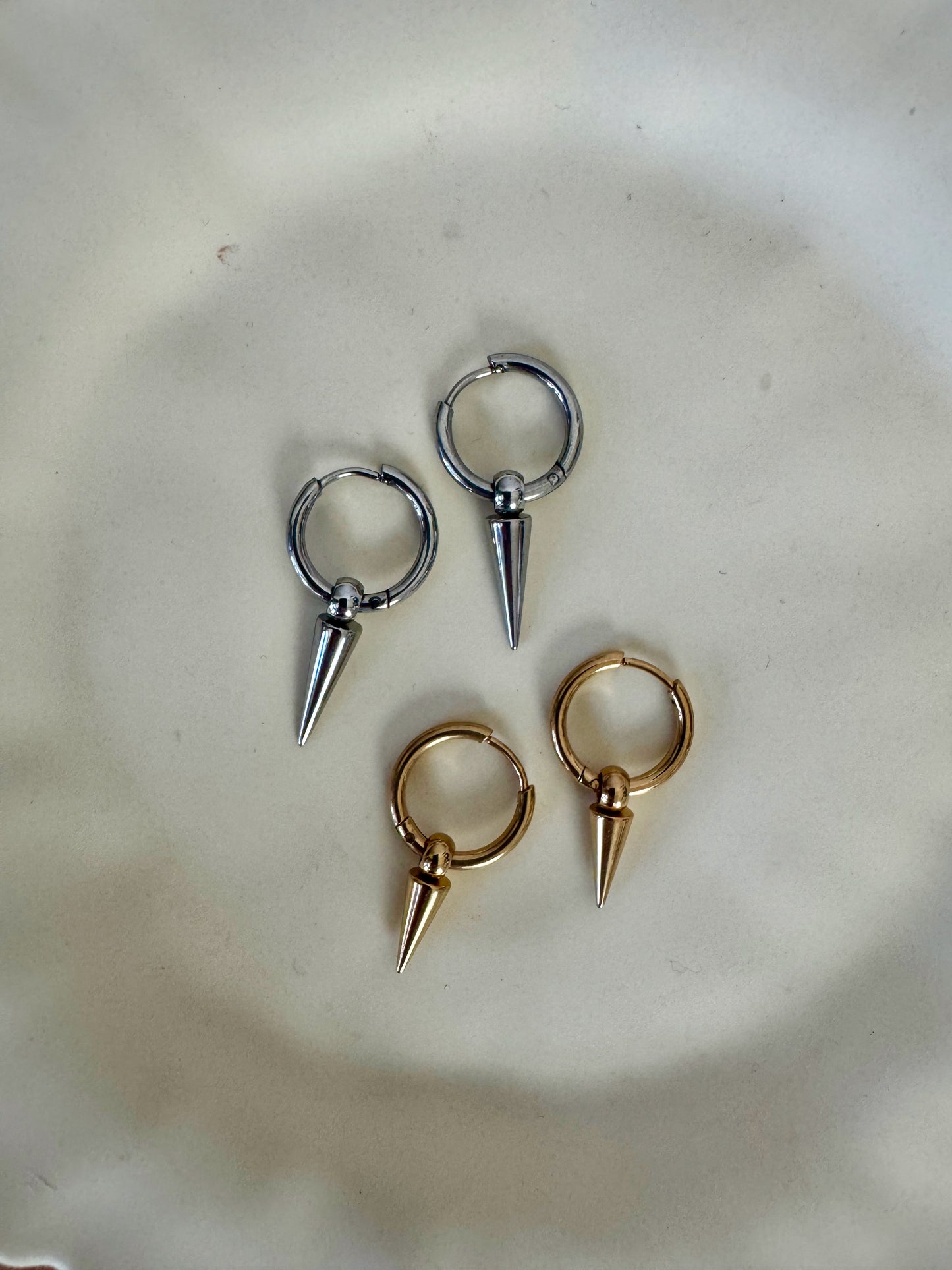 Mini Dagger Hoop Earrings