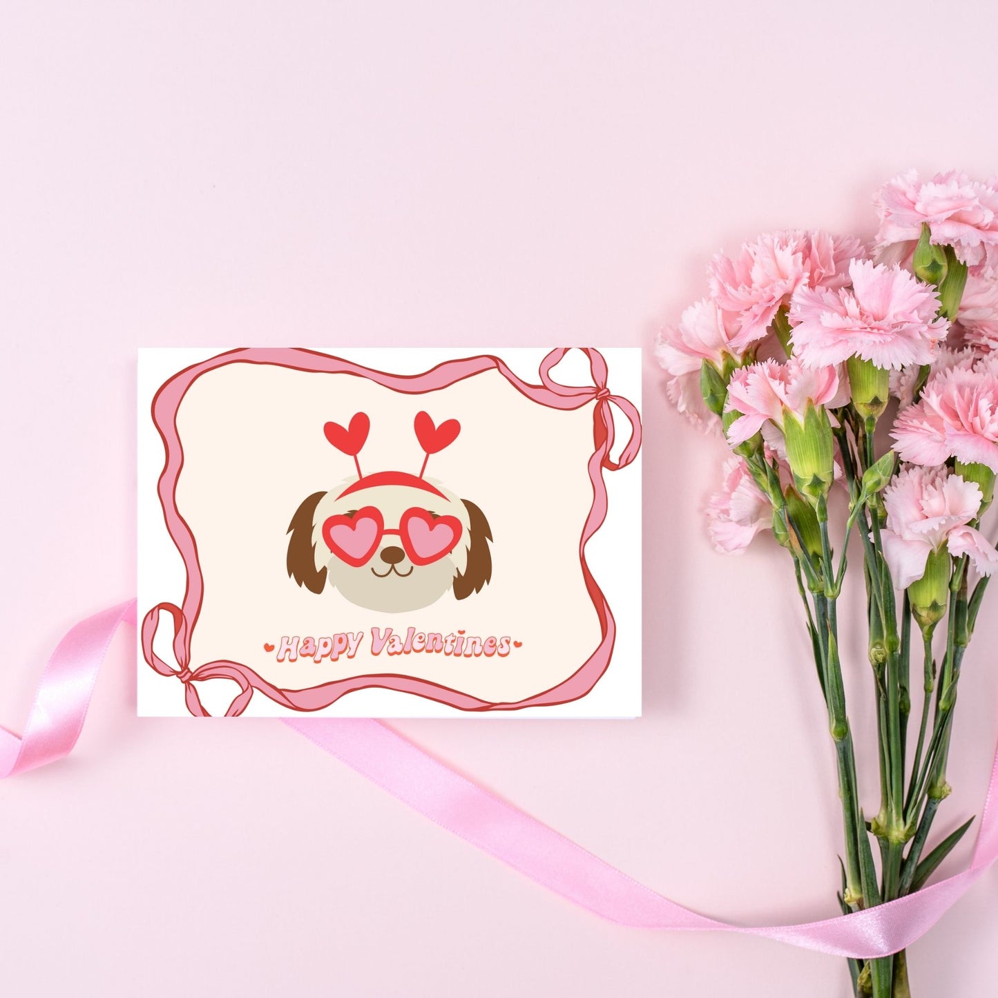 Terrier Puppy Valentine's Day Card
