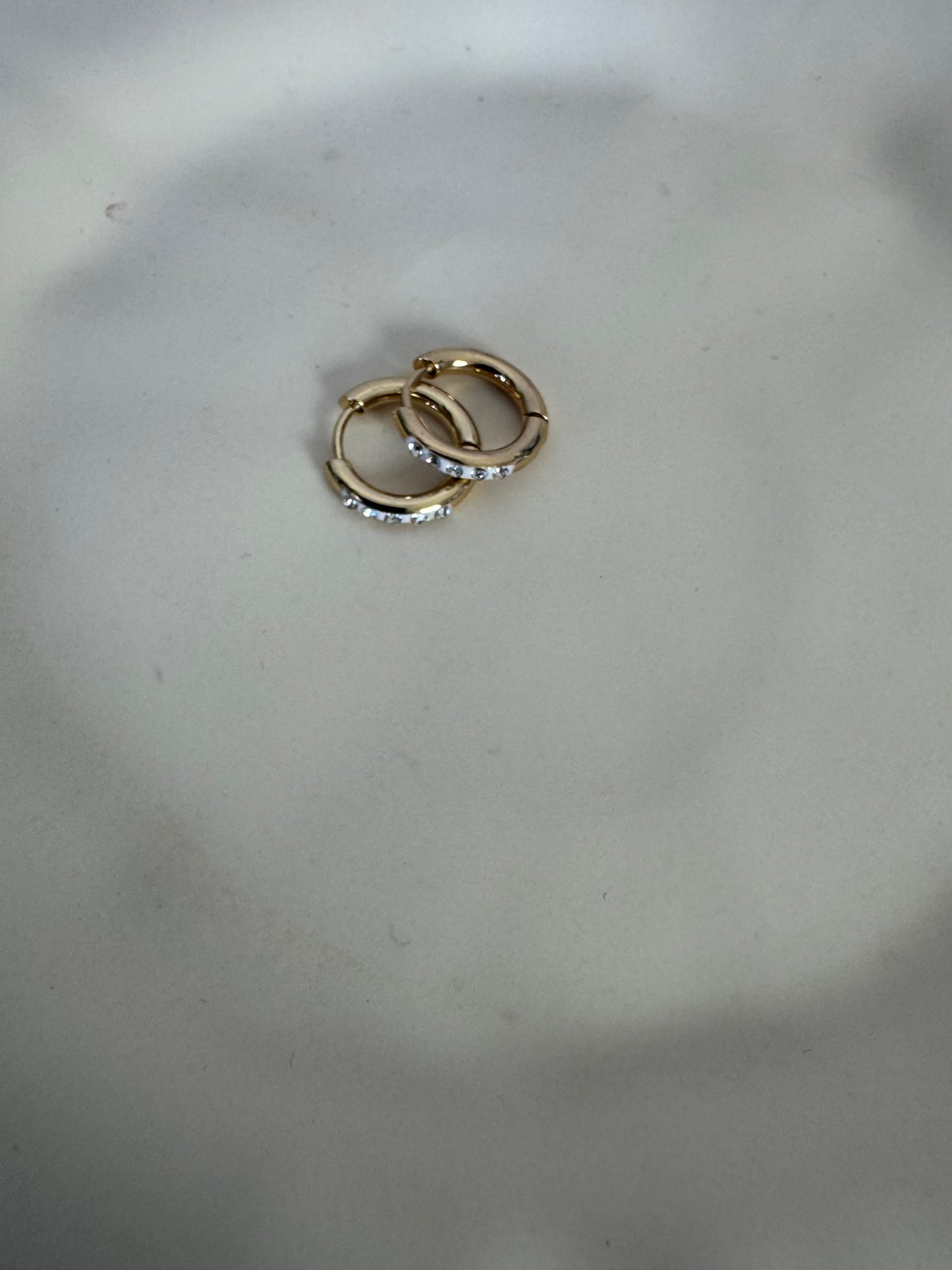 Sparkly Simple Hoop Earrings
