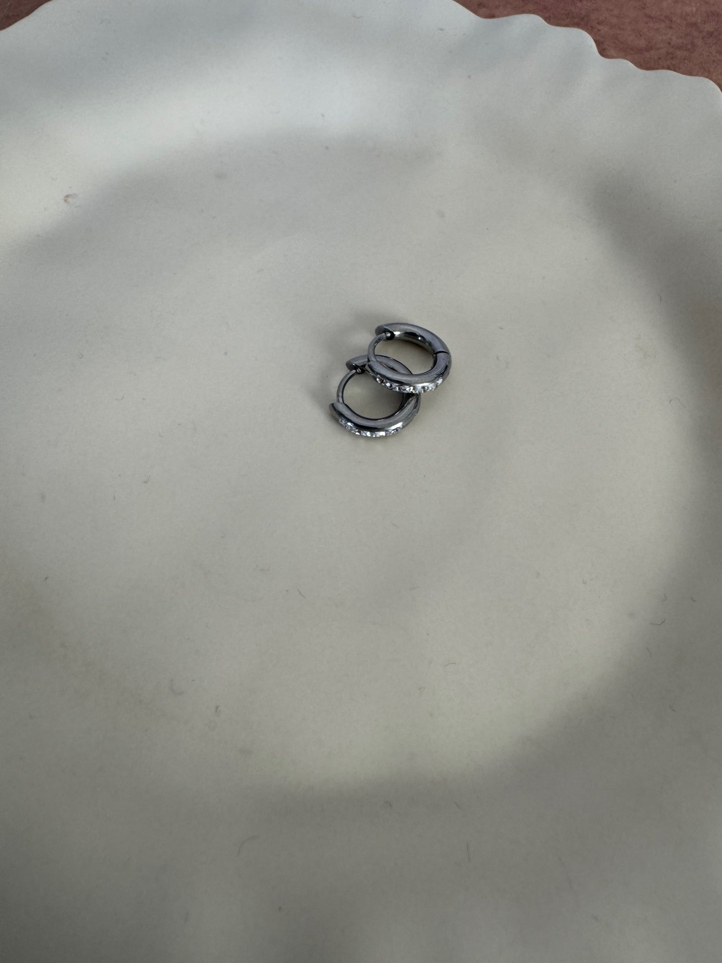 Sparkly Simple Hoop Earrings