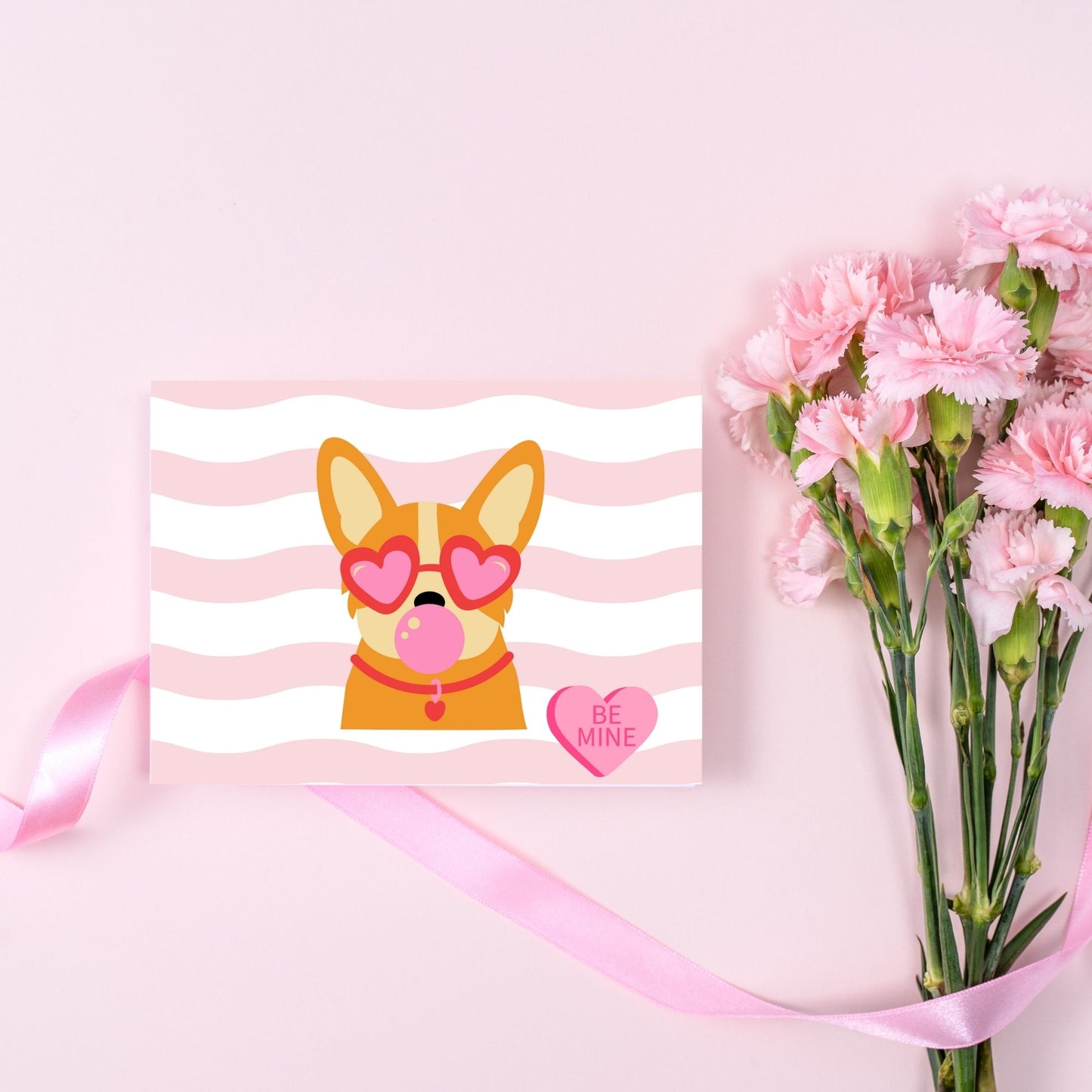 Cute Corgi Valentine's Day Card