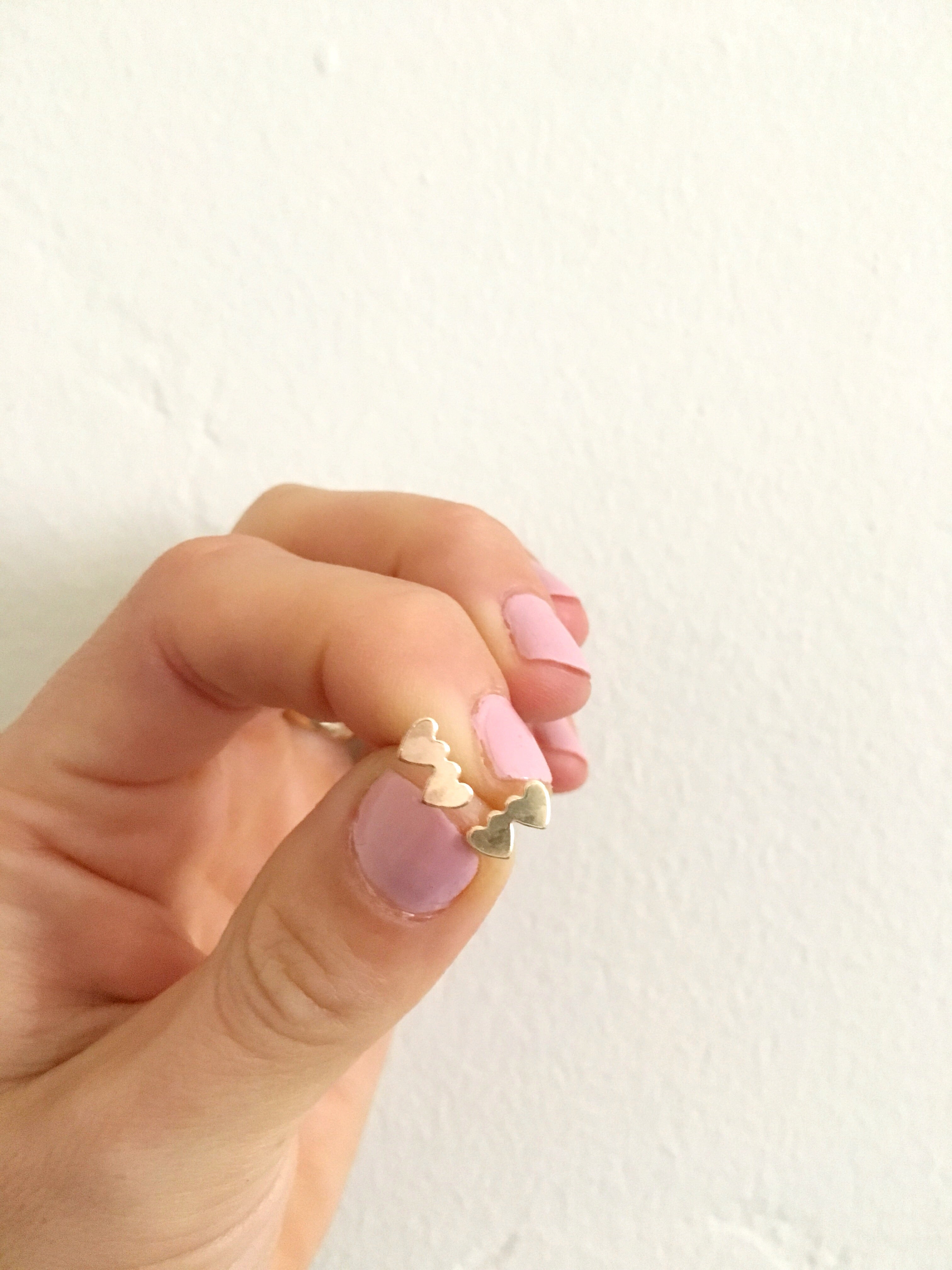 gold heart earrings posts