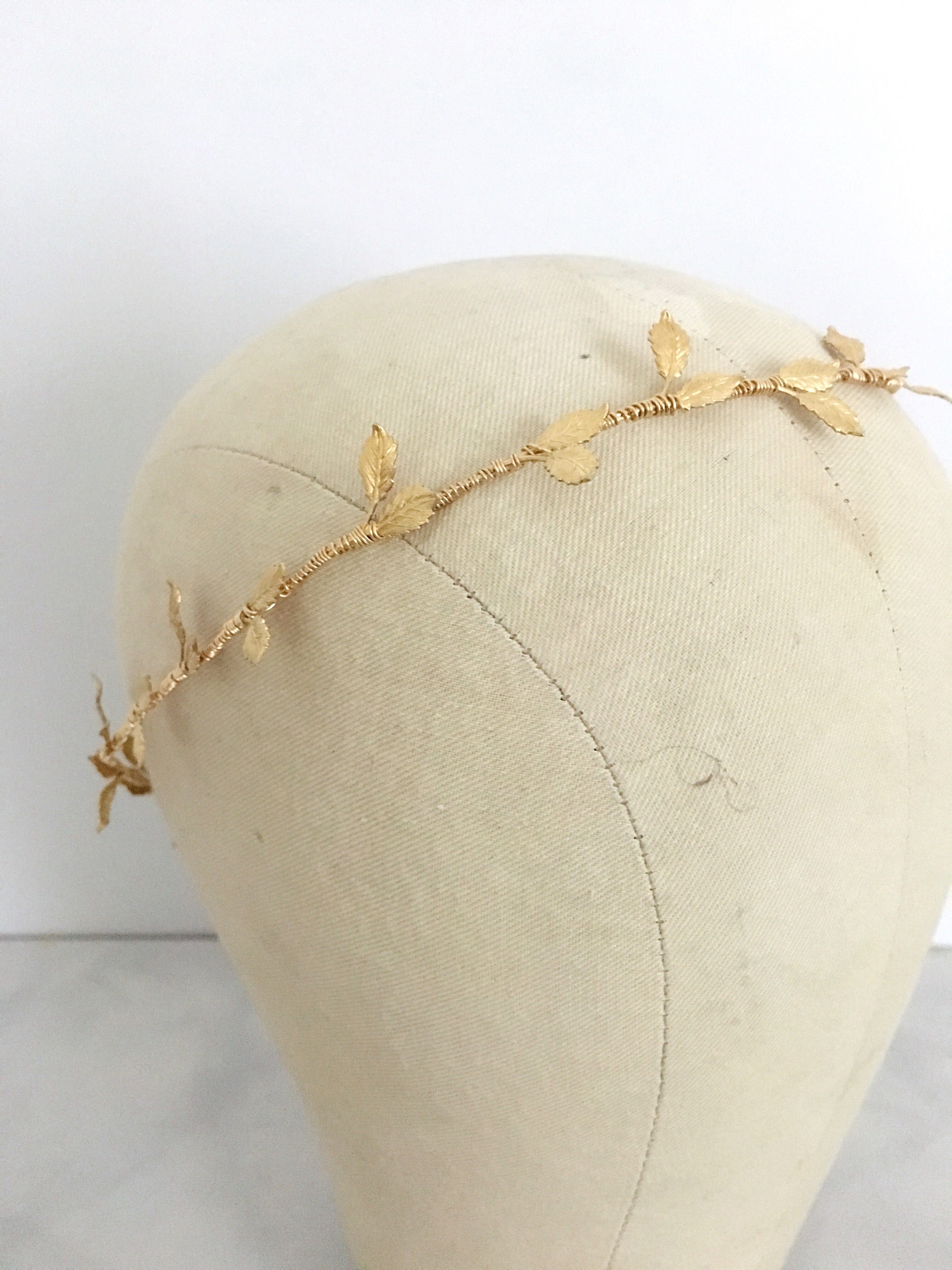 gold bridal crown