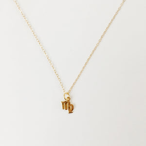 virgo astrology necklace
