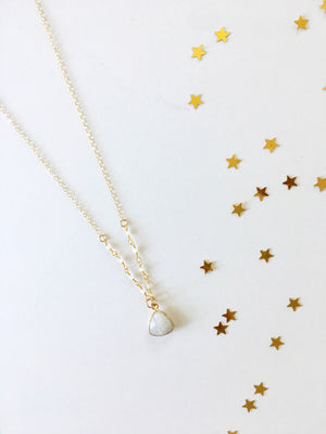 moonstone pendant necklace celestial jewelry