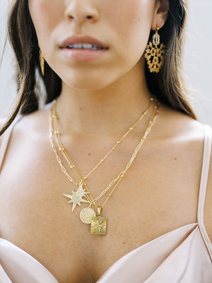 Astral 2.0 Zodiac Necklace with Paperclip Chain – T H E L I N E