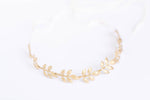 wedding crown headband gold