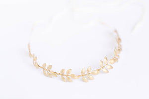 wedding crown headband gold