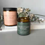 Christmas Wish Candle -  Scented Holiday Candle, Scents of frasier fir and cinamon