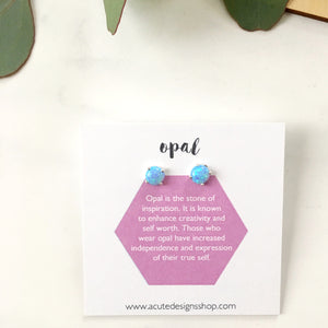 Healing Gemstone Studs