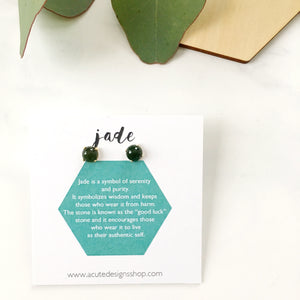 Healing Gemstone Studs