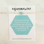 aquamarine healing crystal necklace