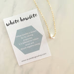 marble howlite necklace