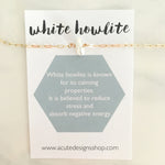 white howlite necklace