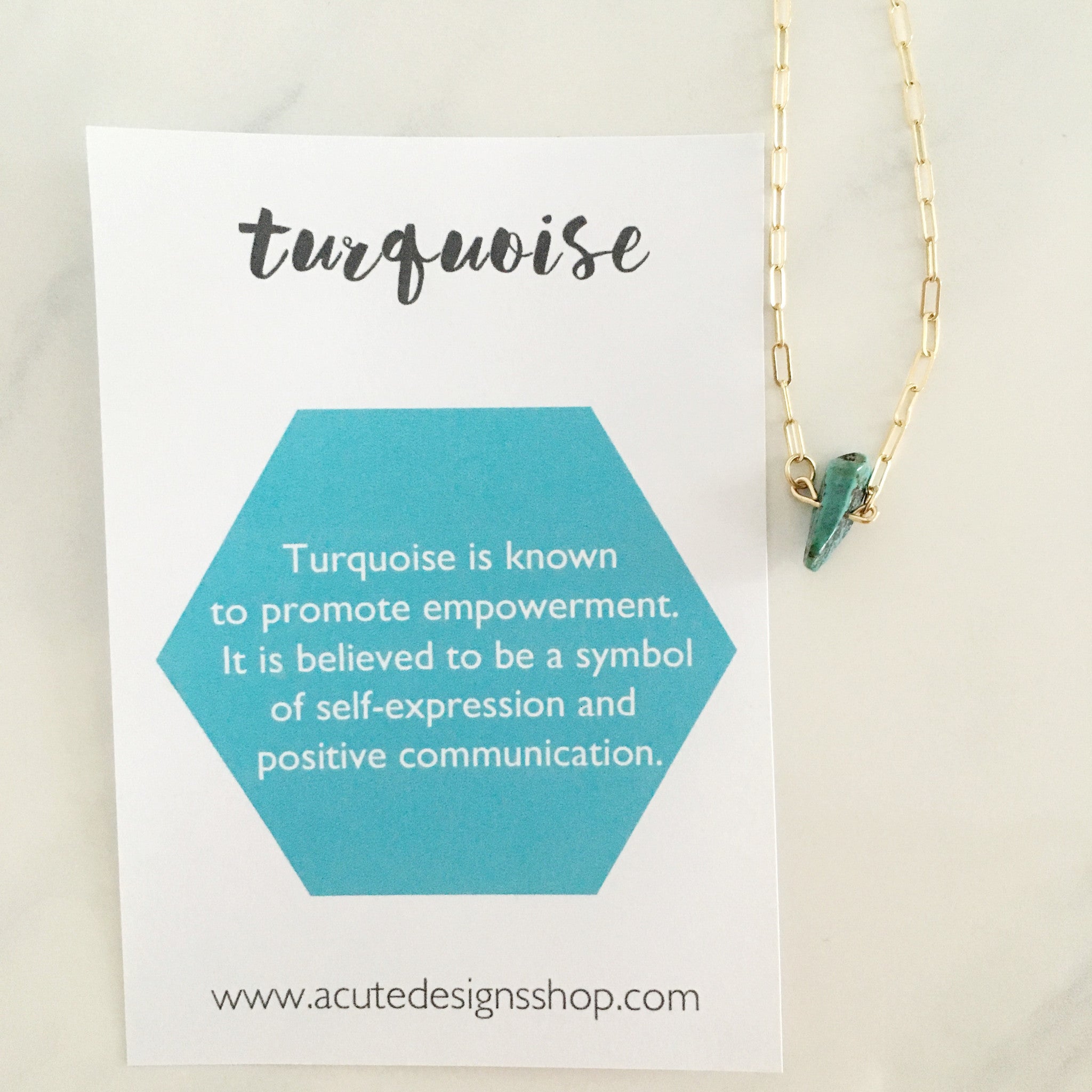 turquoise healing gemstone necklace