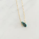 turquoise healing crystal necklace