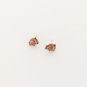 pig stud earrings