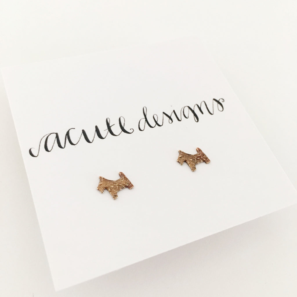 scottie dog earrings