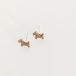 scottie dog stud earrings