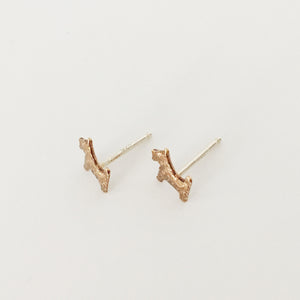 scottie dog stud earrings