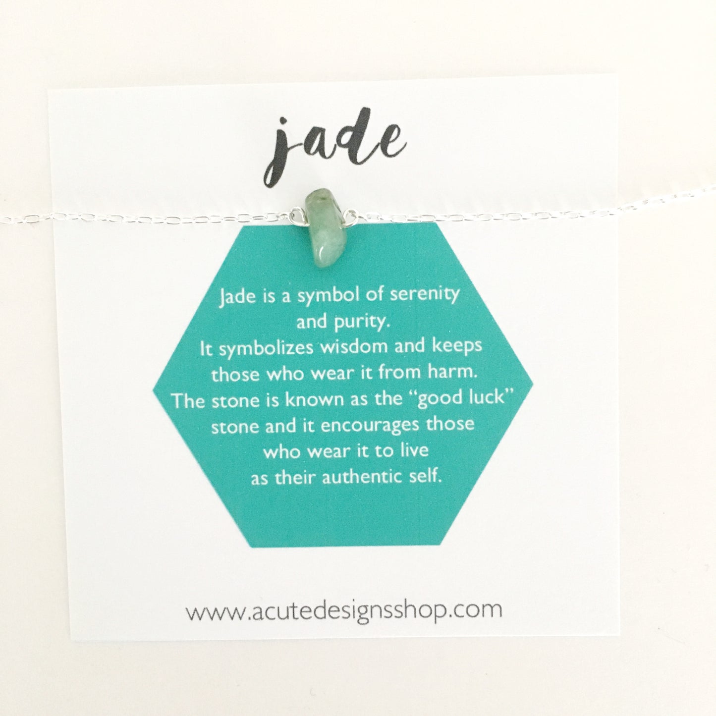 jade healing crystal necklace
