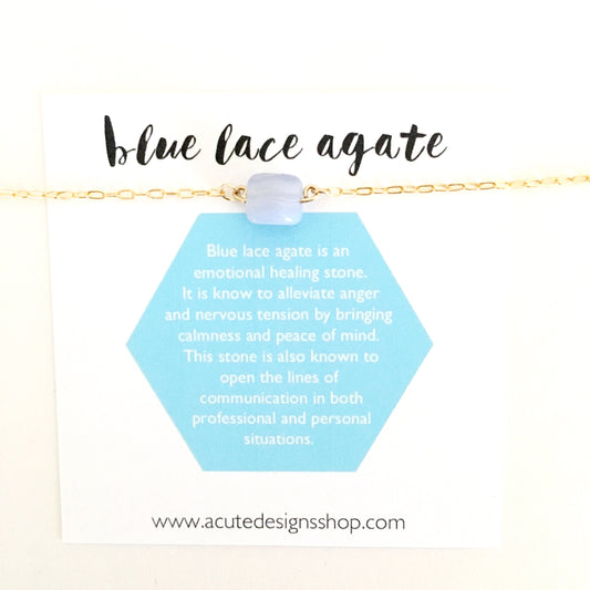 blue lace agate necklace