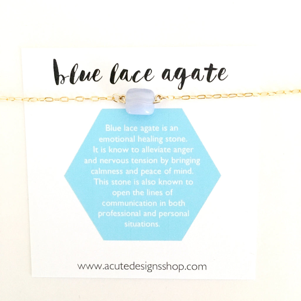blue lace agate necklace