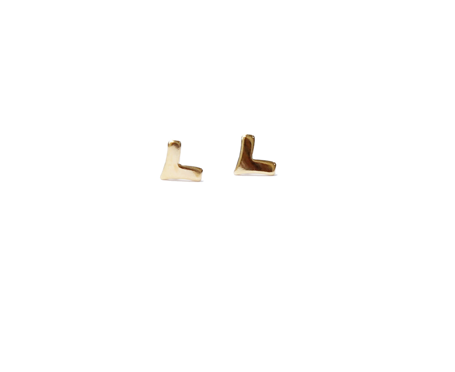minimal gold stud earrings