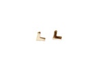 minimal gold stud earrings