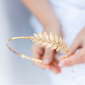 gold leaf headband