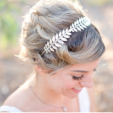 The Triple Goddess Headband - Silver or Golden Leaf