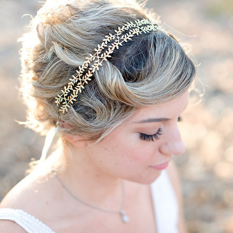 gold bridal hair accessories 