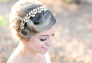 wedding headband gold