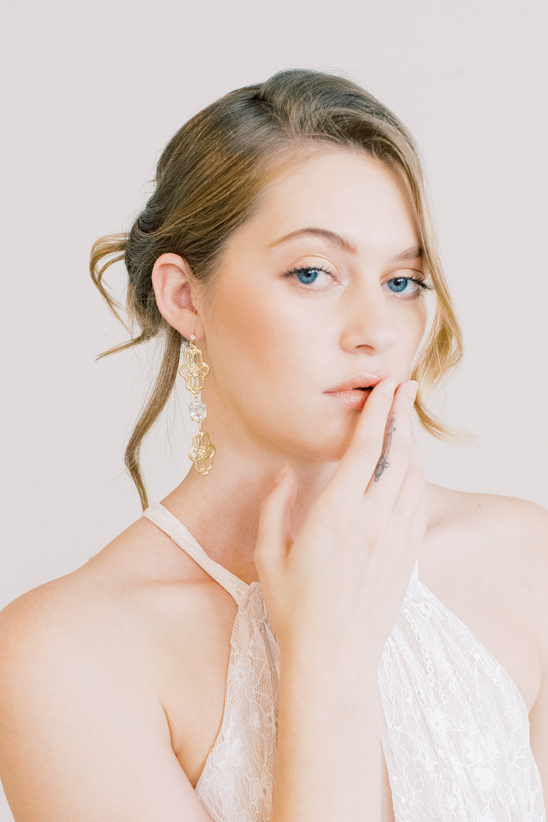 Art Deco Long Statement Earrings