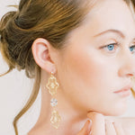 Art Deco Long Statement Earrings