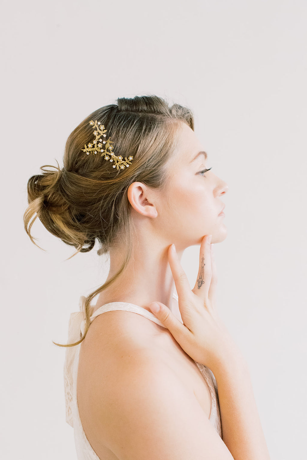 Swarovski Branch Mini Combs - Hair clip, Floral headpiece, bridal, comb, hairpin, back comb