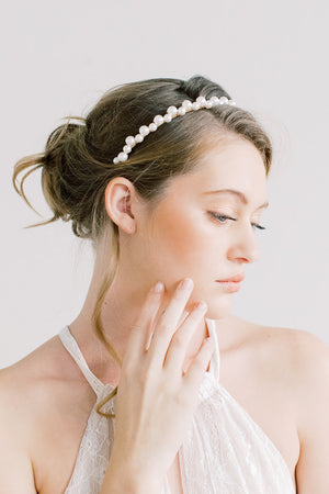 Headband Pearl Bride, Accessory Brides Hair Pearls