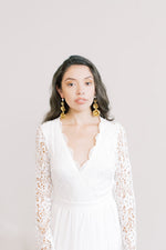 Triple Rose Statement Earrings