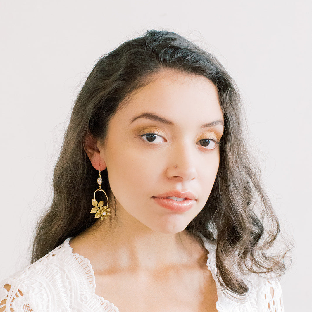 Woodland Floral Statement Earrings