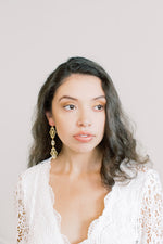 Art Deco Long Statement Earrings