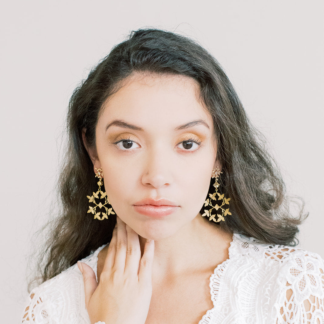 Laurel Vine Statement Earrings