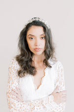 Starry Night Crown - Silver Headband, Celestial, Bridal, Head Piece, Hair Accessories